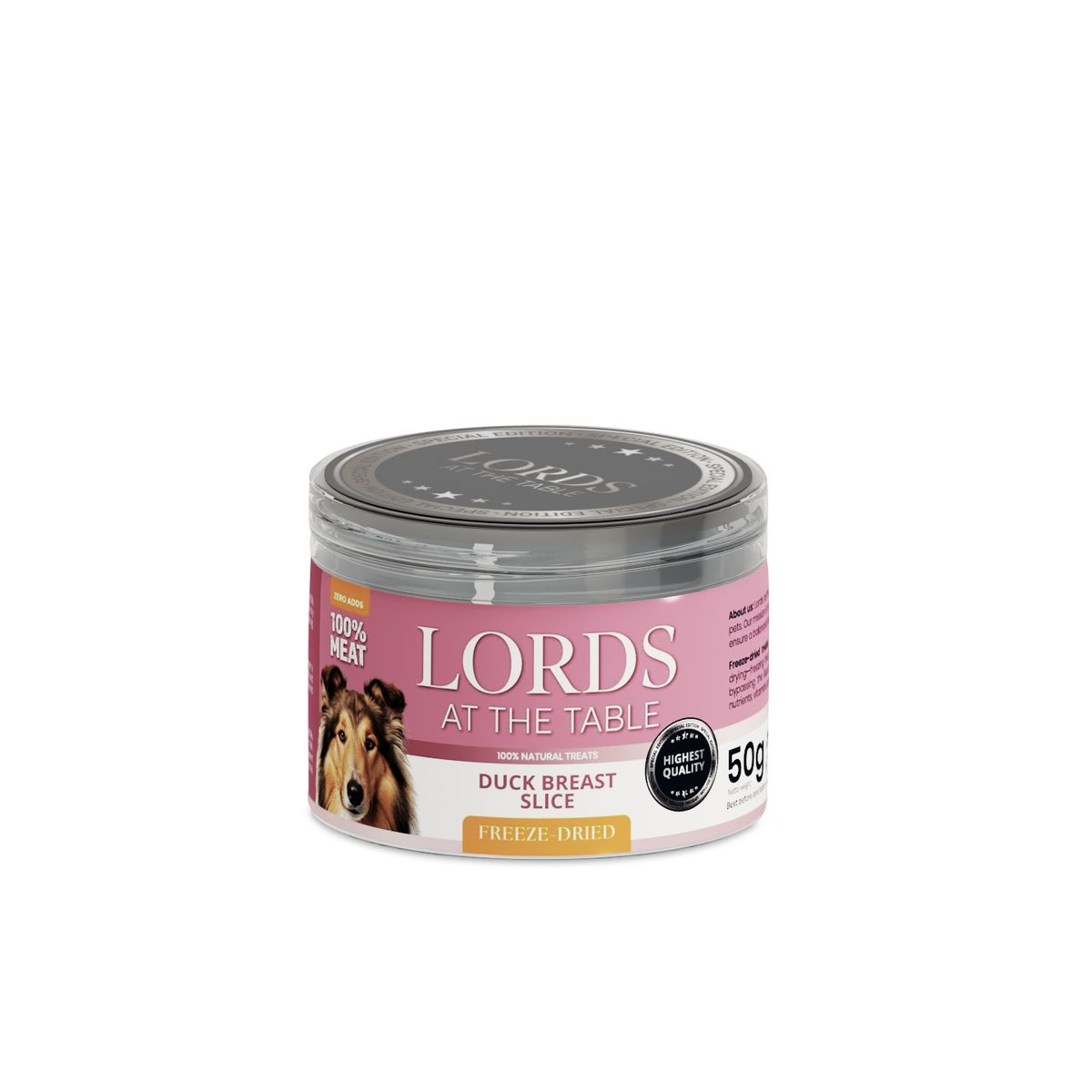 Liofilizowane paski piersi z kaczki LORDS - 50g
