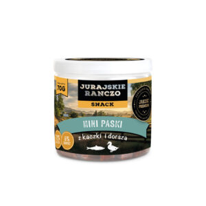 Treserki mini paski z kaczki i dorsza Jurajskie Ranczo – 70g