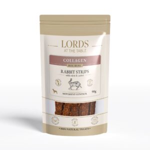 Paski z królika z miętą i marchewką – Collagen Dog Menu LORDS – 90g