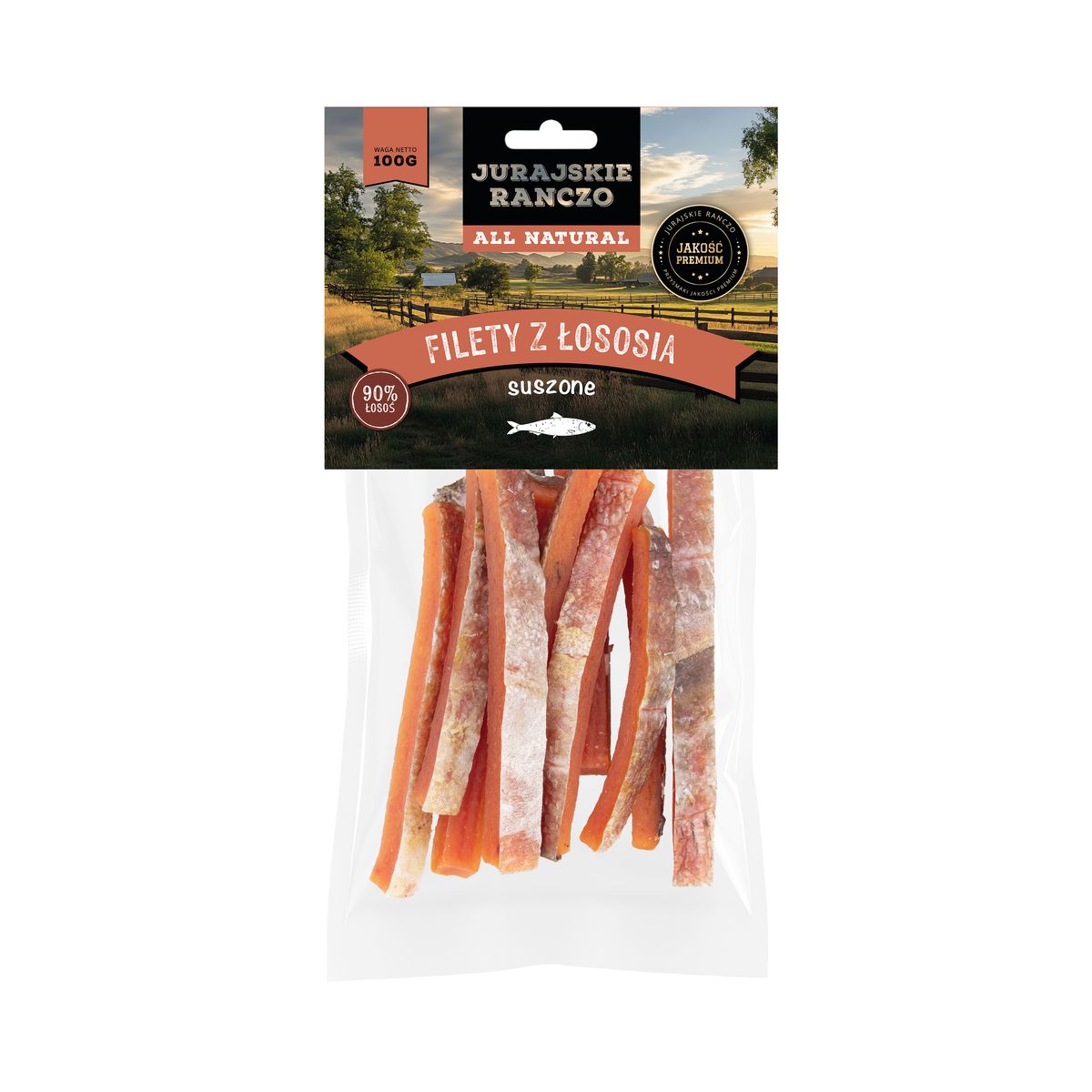 Filety z łososia suszone Jurajskie Ranczo - 100g