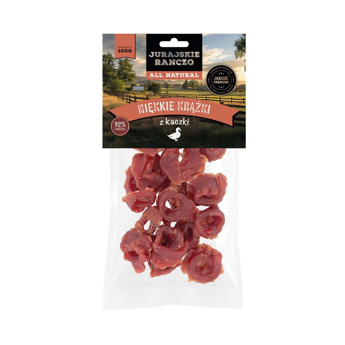 Miękkie krążki z kaczki Jurajskie Ranczo - 100 g