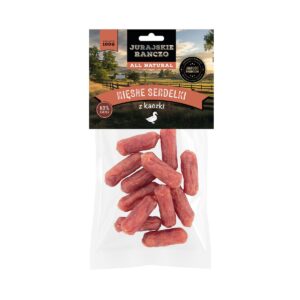 Miękkie serdelki z kaczki Jurajskie Ranczo – 100g