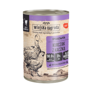wiejska zagroda kot kurczak z kaczka 400g puszka